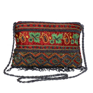 Women’s Embroidered Ethnic Sling Bag, Maroon