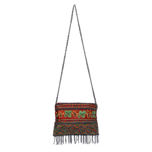 Women’s Embroidered Ethnic Sling Bag, Maroon