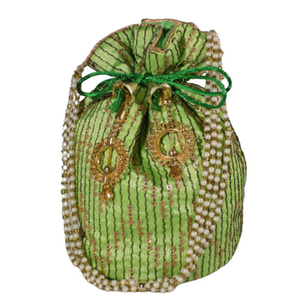 green potli bag for women