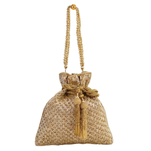 gold potli bag