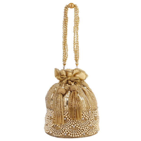 gold potli bag