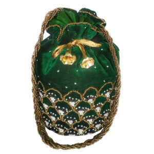 Attractive Green Potli Bag For Wedding