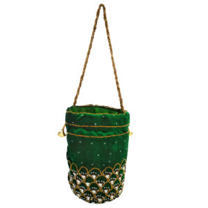 Attractive Green Potli Bag For Wedding